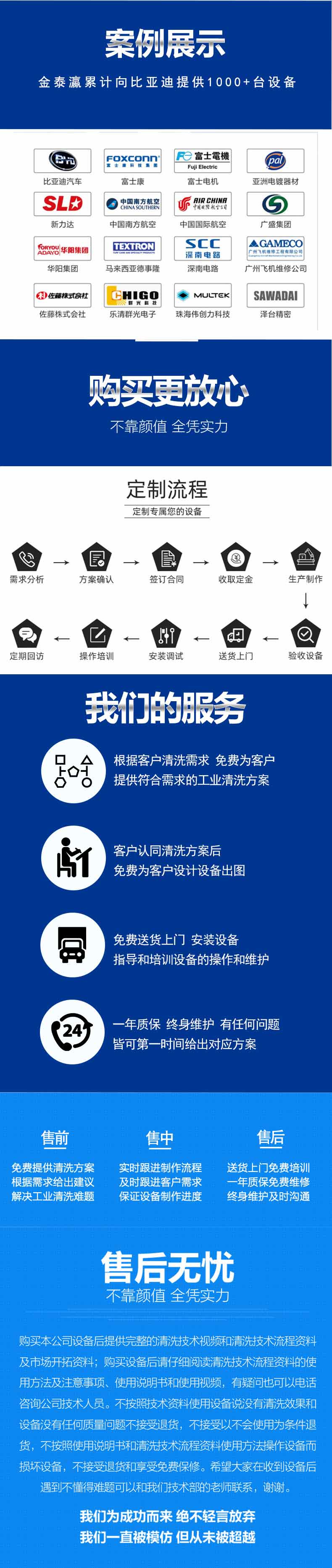 金泰瀛客戶案例和售后服務